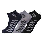 3,6,12 Pairs Mens Trainer Liner Ankle Socks Funky Designs Adults Sports 6-11