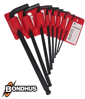 BONDHUS Allen Keys Ball End Hex Long Arm Metric & Imperial Sizes w/ProGuard Fin - Image 1 of 3