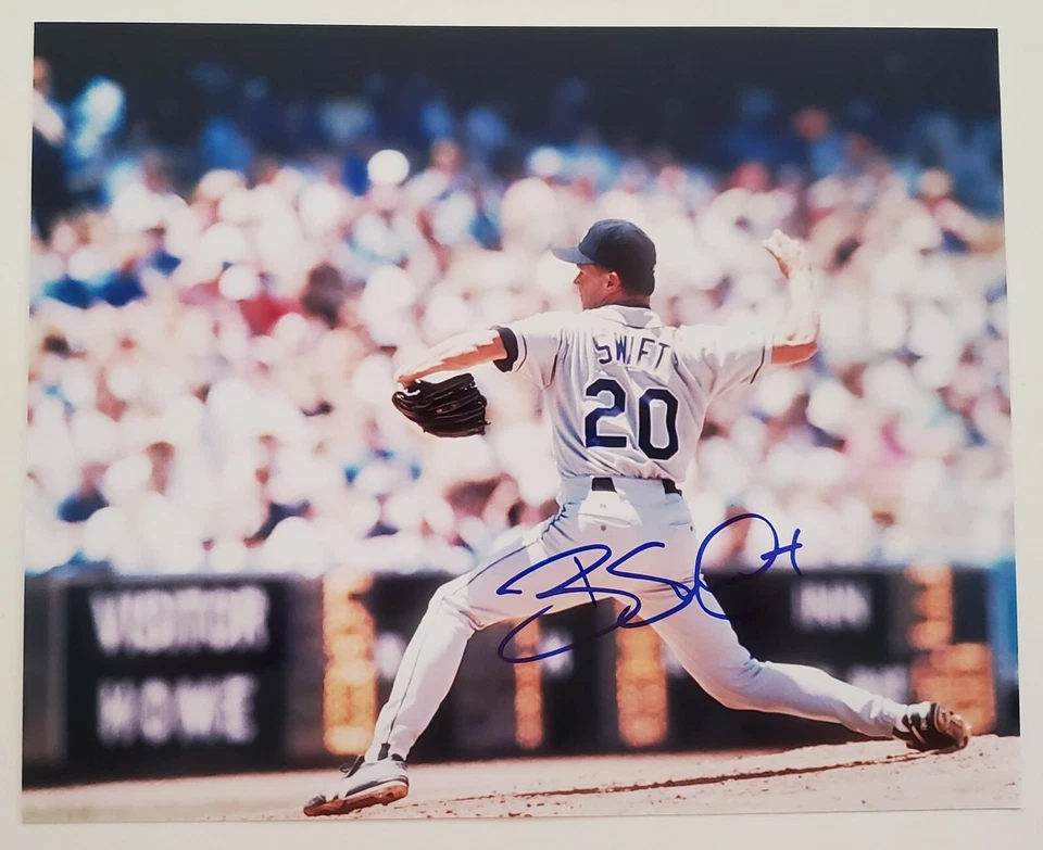 Foto firmada por Bill Swift 8x10 MLB Seattle Mariners Giants lanzador RAD Foto 1 de 1