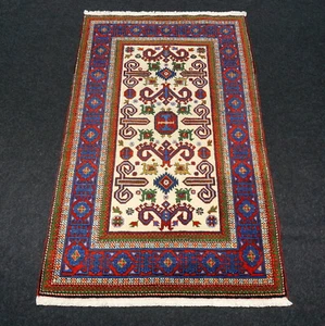 Oriental Carpet Kazak 139 x 86 cm Kasak Kuba Perepedil Shirwan Caucasus - Picture 1 of 12