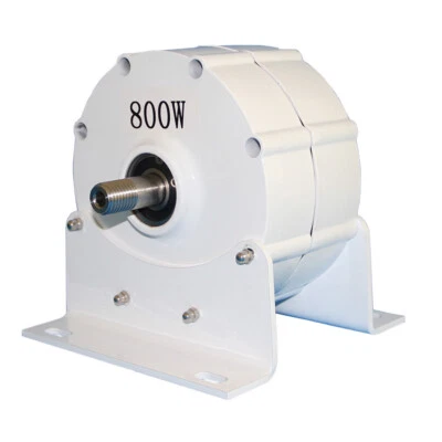 800W 24V 48V Permanentmagnet Generator 3-Phasen 750U/min Windkraftanlage Lichtmaschine - Bild 1 von 4