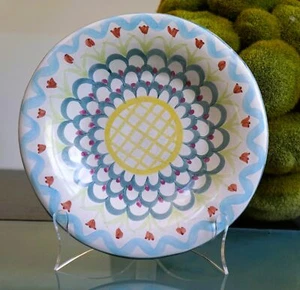 Vintage MACKENZIE-CHILDS King Ferry Salat Dessert Teller 8,75 handbemalt nicht mehr produziert - Bild 1 von 5