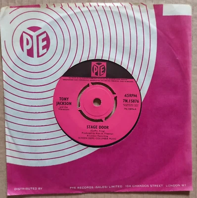 TONY JACKSON & THE VIBRATIONS  - STAGE DOOR  / THAT'S WHAT I WANT  UK  1965  PYE - Image 1 of 4