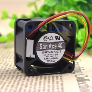 Sanyo 4cm 4028 12V 3-wire Silent Version (0.195A) cooling fan - Picture 1 of 5