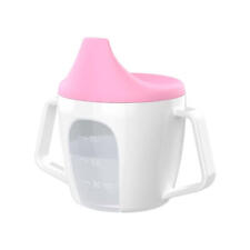 Baby Sippy Cup，Cute Leak Proof Sippy Cup with Handles and Scale，Spill Proof Cup