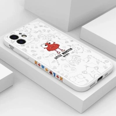 Auténtico Divertido Pequeño Monstruo Divertido Alien Lindo Animal Estuche iPhone 12 - Blanco Foto 1 de 4