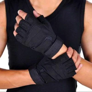 Tactical Men's Military Half Finger Gloves Motorcycle Shooting Fingerless Gloves - Picture 1 of 20