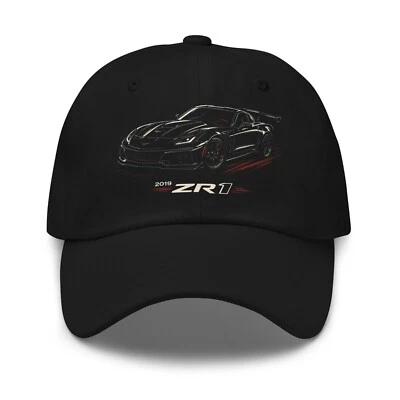 2019 ZR1 C7 Adjustable Dad Hat – Sleek Black Performance Car Cap - Image 1 of 4