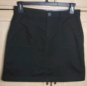 Croft & Barrow Skort Size 8 Short Black Stretch Skirt & Under Shorts w/ Pockets - Picture 1 of 5