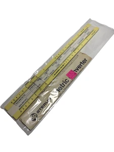 Vintage 11" Sterling Metric Converter Plastic Slide Rule, Made in U.S.A. No Case - Picture 1 of 3