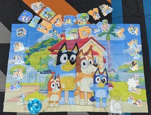 17 piece Kids Bluey Birthday Party Decorations Set Lot Blue Green Bundle - Picture 1 of 17