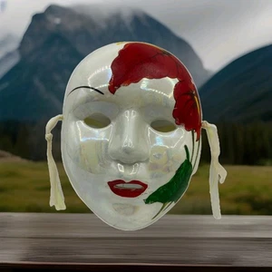 VINTAGE PORCELAIN FACE MASK WALL HANGING PRICE PRODUCT - Picture 1 of 9