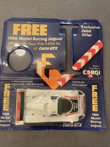 Corgi 1988 Model Racing Jaguar XJR9 Castrol GTX Promotion 1:43 SEALED ON CARD - Picture 1 of 7