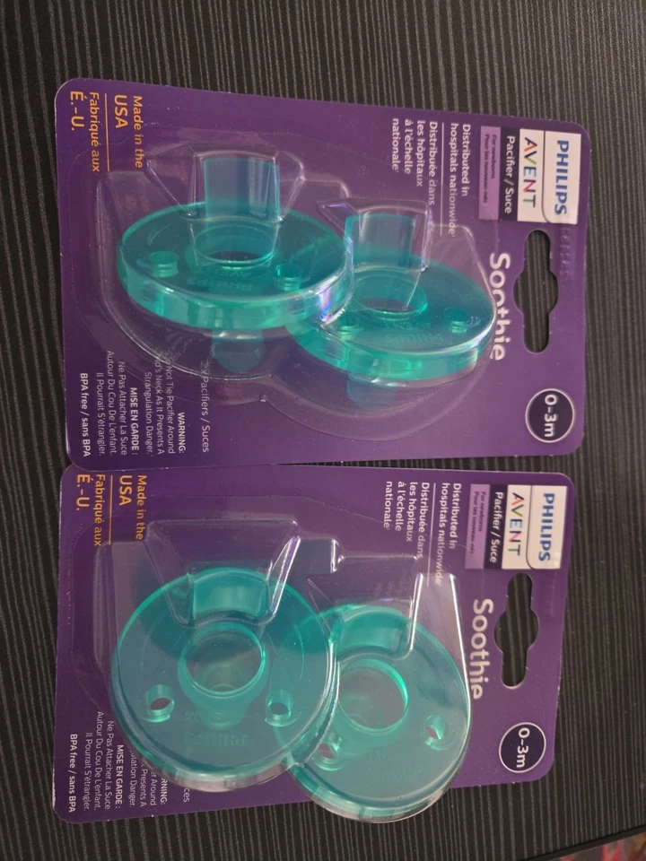 Philips AVENT 2 Pack SCF190/01 Soothie Pacifier 0-3mth Green/Green