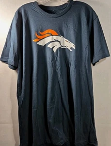 Nueva Camiseta Azul Manga Corta Denver Broncos Equipo NFL Para Hombre Grande L FOCO - Imagen 1 de 4