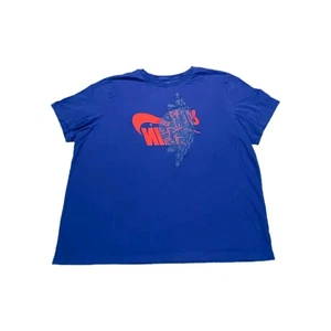 Air Jordan T-Shirt Mens 3XL Blue Futura Wings Short Sleeve Crew Neck Pullover - Picture 1 of 10