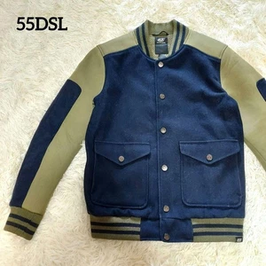 55DSL Diesel Jacket Blouson S Navy Khaki Casual Outerwear Excellent Condition - Picture 1 of 19
