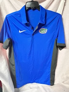 Nike Dri Fit Florida Gators Polo Shirt L Golf Football Basketball College Mens M - Picture 1 of 3