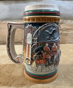Vintage 1997 Budweiser Christmas Stein, Home for the Holidays, CS313 - Picture 1 of 10