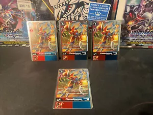 DIGIMON TCG!! 4x Flamedramon - BT8-012 - R NM/M! - Picture 1 of 2