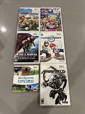 Wii game LOT, Sports, MARIO Party 8 & 9, Mario Kart, Metroid Prime 3, Mad World