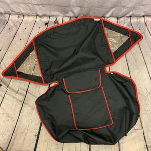 Hauck Sport Parts Hood Fabrics Black & Red - Picture 1 of 8