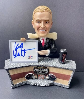 Kirk Herbstreit ESPN Signed Autographed College Gameday Bobblehead Psa/Dna Coa - Image 1 of 2