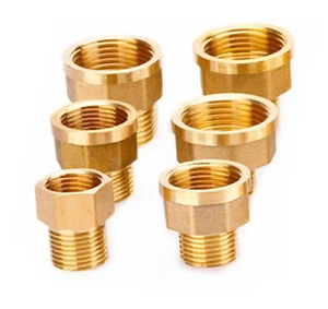 3/4" Female to 1/2" Male BSP Coupler Brass Connector Fitting Union Adapter - Picture 1 of 1