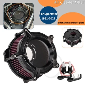 Air Cleaner Intake Filter Kit For Harley Sportster 1991-2022 Iron 1200 883 48 72 - Picture 1 of 13