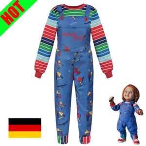 Spielen Sie Chucky2 Cosplay Kostüm Good Guys Bride of Chucky Horror Ghost Doll🦇 - Bild 1 von 10
