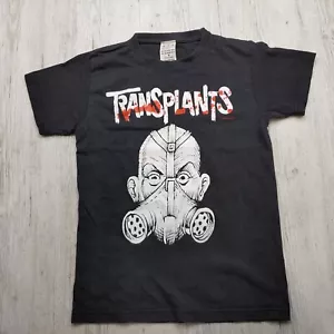 2005 Transplants Women’s Vintage Y2K T-Shirt Size M Fitted Black Punk Band Tee - Picture 1 of 9