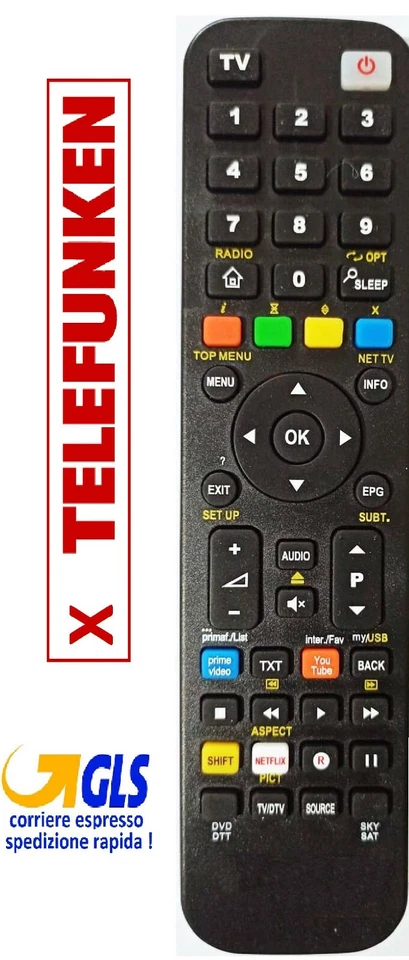 Telecomando per TV TELEFUNKEN selezionare il modello arriva già pronto - Immagine 1 di 1