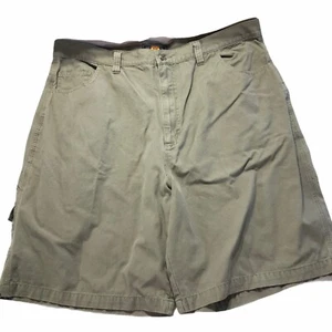 Route 66 Mens size 40 Cargo Shorts Flat front Beige Brown 9.5" Inseam 7 pocket - Picture 1 of 9