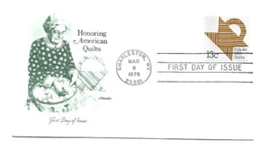 1747 American Quilts, (gold) Artmaster FDC - Picture 1 of 1