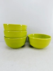 set 4 Small Bistro BOWLS lemongrass HOMER LAUGHLIN FIESTA WARE 22 OZ. NEW - Picture 1 of 3