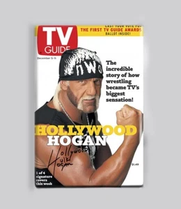 WWE - HULK HOGAN / GUÍA TV - 2"x3" PÓSTER IMÁN revista vintage retro wcw wwf - Imagen 1 de 4