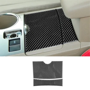 2x Carbon Fiber Center Storage Box Cover sticker Trim For Toyota Kluger 2008-13 - Picture 1 of 11
