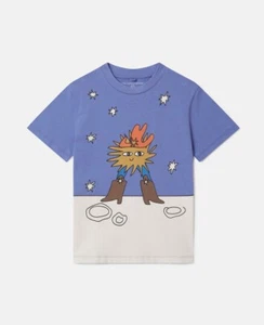 Camiseta Stella McCartney Niños Cosmic Vaquero Gráfico Azul Talla 4 - Imagen 1 de 3