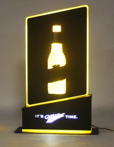 "It's Miller Time" LED beleuchtetes Schild mit Rückenleiste - Bild 1 von 7