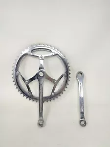 vintage guarnitura crankset 170 47 50 chiavelle cottered bici bike Frejus 50s - Imagen 1 de 6