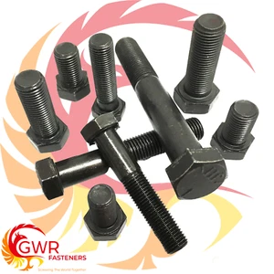 5/16" UNF IMPERIAL HEXAGON BOLTS HIGH TENSILE STEEL SELF COLOUR HEX SETSCREW - Picture 1 of 1