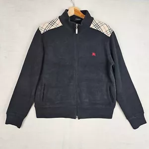 Sudadera Burberry London Para Hombre Pequeña Negra a Cuadros Nova Hombro Cremallera Completa - Imagen 1 de 20