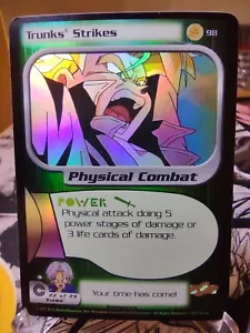 DBZ CCG DRAGON BALL Z TRUNKS STRIKES #98 LÁMINA TRUNKS SAGA CASI COMO NUEVO 2001 - Imagen 1 de 2