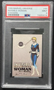 1986 Comic Images Marvel Universe #44 INVISIBLE WOMAN Sticker PSA 9 MINT - Bild 1 von 2