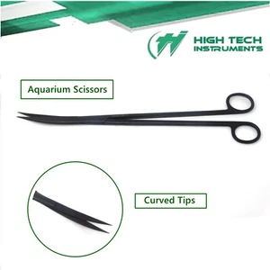 Aquarium Maintenance Scissors Long Tools Live Plants Grass Cutting & Pruning 12" - Picture 1 of 6