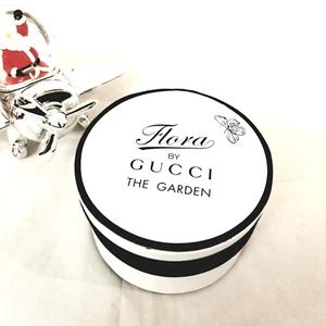 Gucci ~ Gucci Flora Collection " The Garden " White container 5" Diameter Ronde - Picture 1 of 7