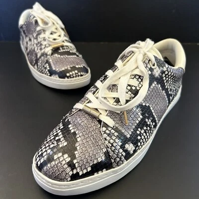 Ted Baker Women’s Sz 9 London Snake Reptile Leather Sneakers Shoes Lace Up - Image 1 of 4
