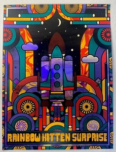 Rainbow Kitten Surprise 2018 US Tour Event Foil Poster Print Nate Duval 18x24 - Picture 1 of 1