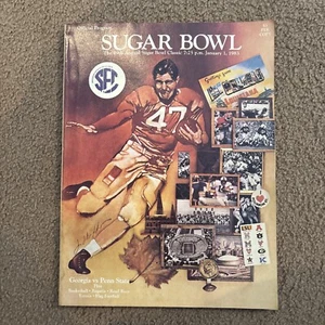 Vintage college football BOWL GAME PROGRAM - 1983 Sugar Bowl Penn State Georgia - Picture 1 of 4