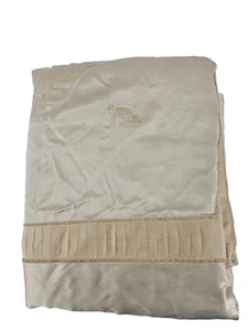 Kumi Kookoon Seide Blätter Verzierungen Bettbezug Beige/Gold Queen 92x102 - Bild 1 von 23